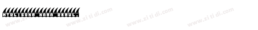MTRLiSong naga Regul字体转换
